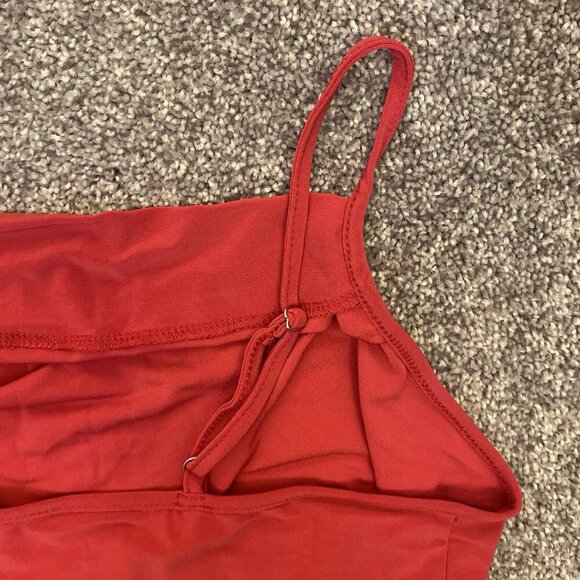 Express Women's Cowl Neck Cropped Cami Spaghetti Straps Pink Top Size XL NWT $44 - Picture 8 of 16